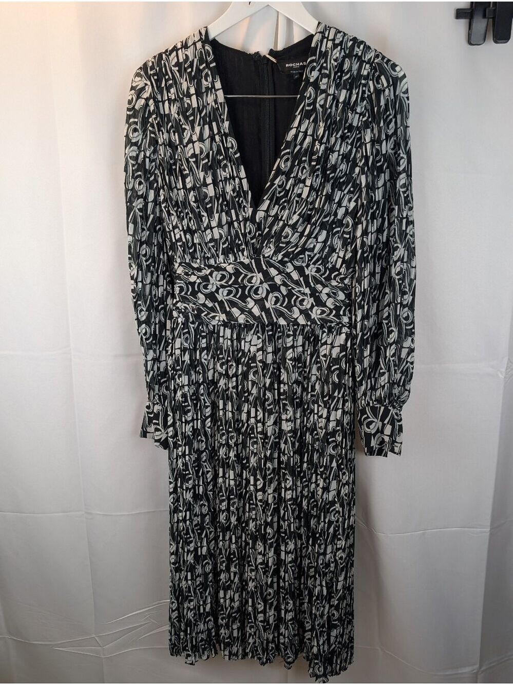 Rochas Paris pleated dress size XS(40) BNWT